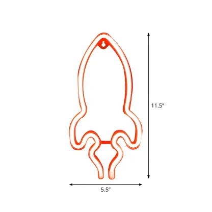 Contemporary Rocket-Shape Plastic LED Night Light Image - 5