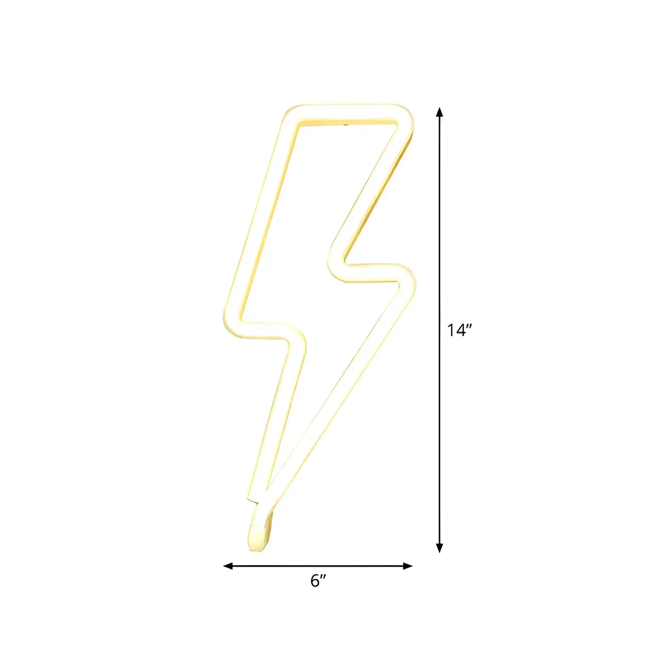 Modern Lightning Plastic Wired Vibrant Night Light Image - 5