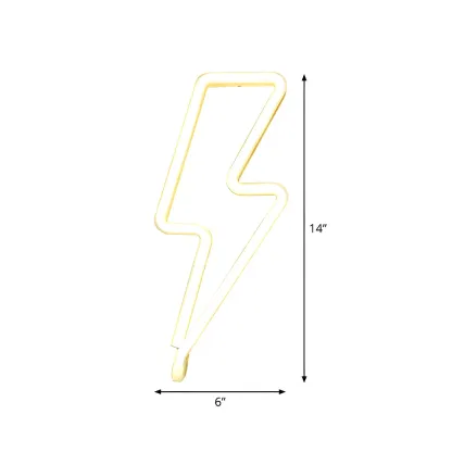Modern Lightning Plastic Wired Vibrant Night Light Image - 5