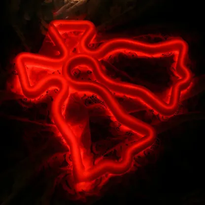 Wired Jingle Bell Red Neon Night Light Image - 4
