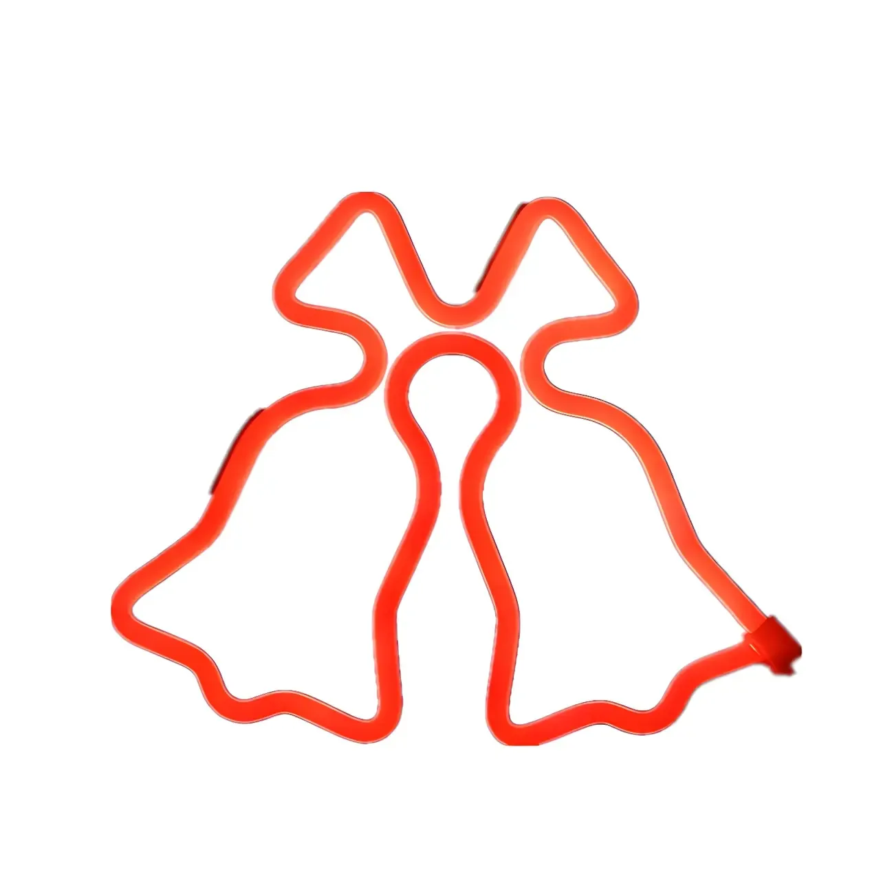 Wired Jingle Bell Red Neon Night Light Image - 5