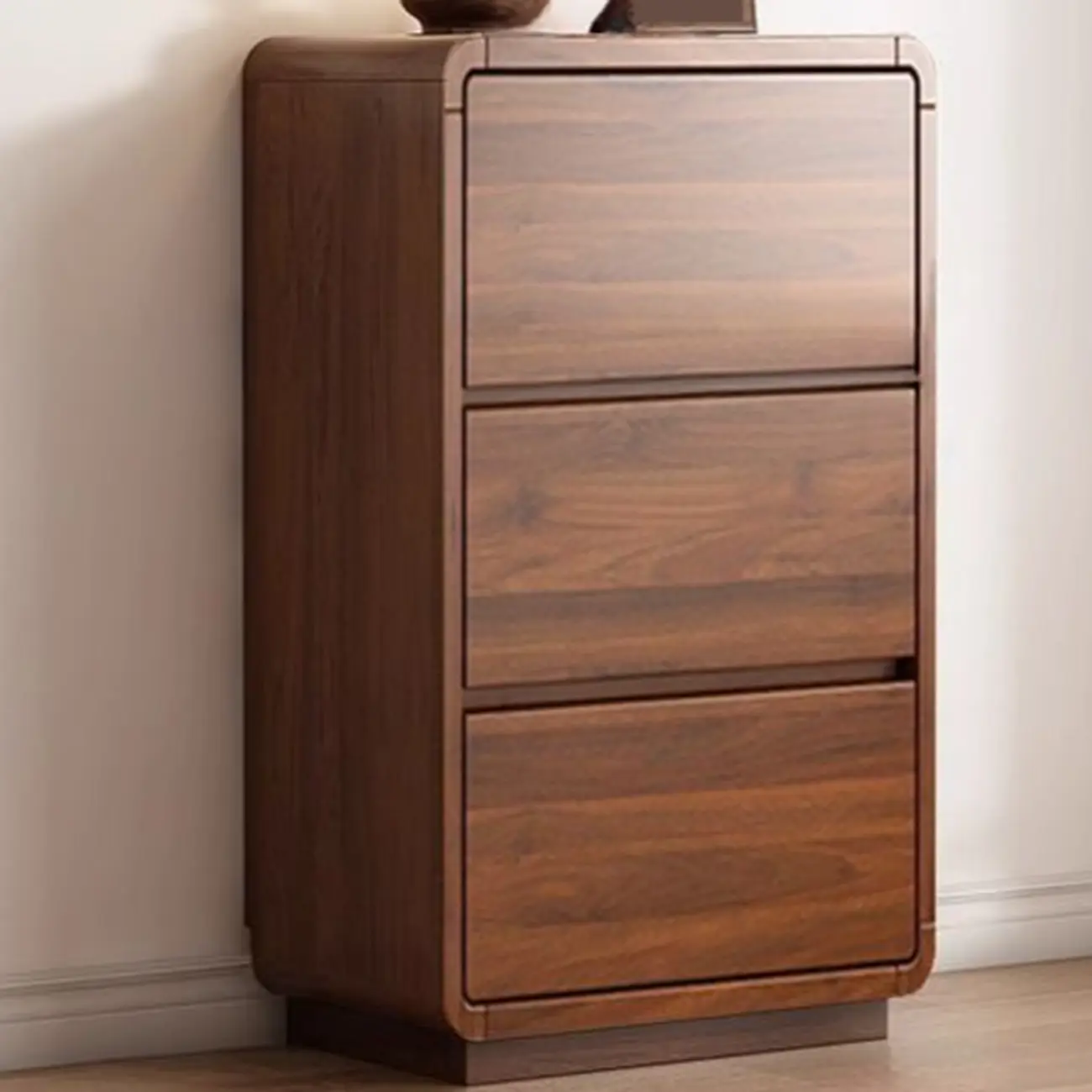 Brown Contemporary Wooden Vertical Bachelor Chest Image - 2 | homeyfad