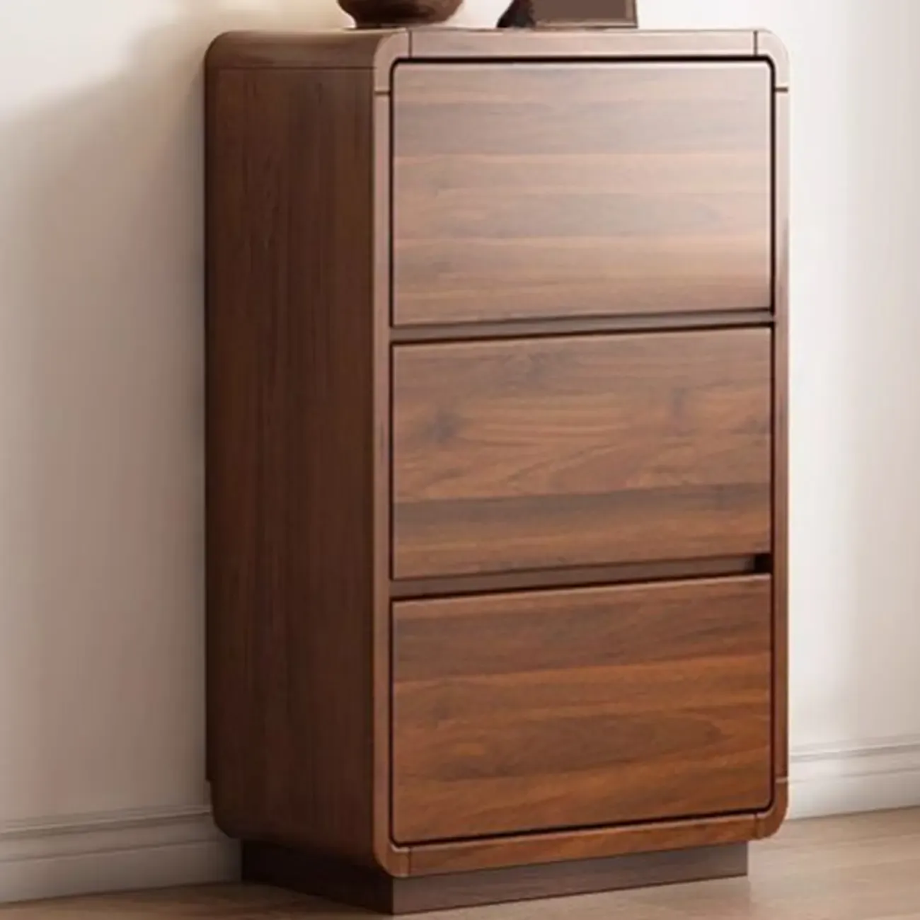 Brown Contemporary Wooden Vertical Bachelor Chest Image - 2