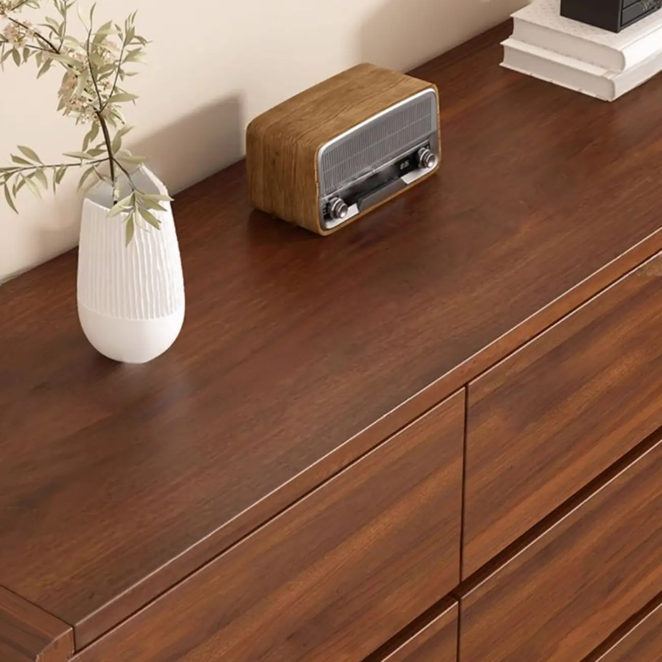 Brown Contemporary Wooden Vertical Bachelor Chest Image - 8 | homeyfad