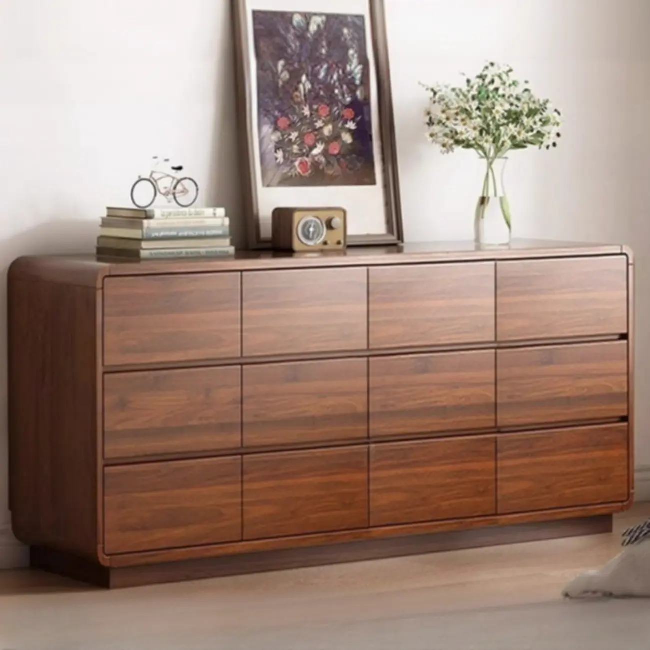Brown Contemporary Wooden Vertical Bachelor Chest Image - 9 | homeyfad
