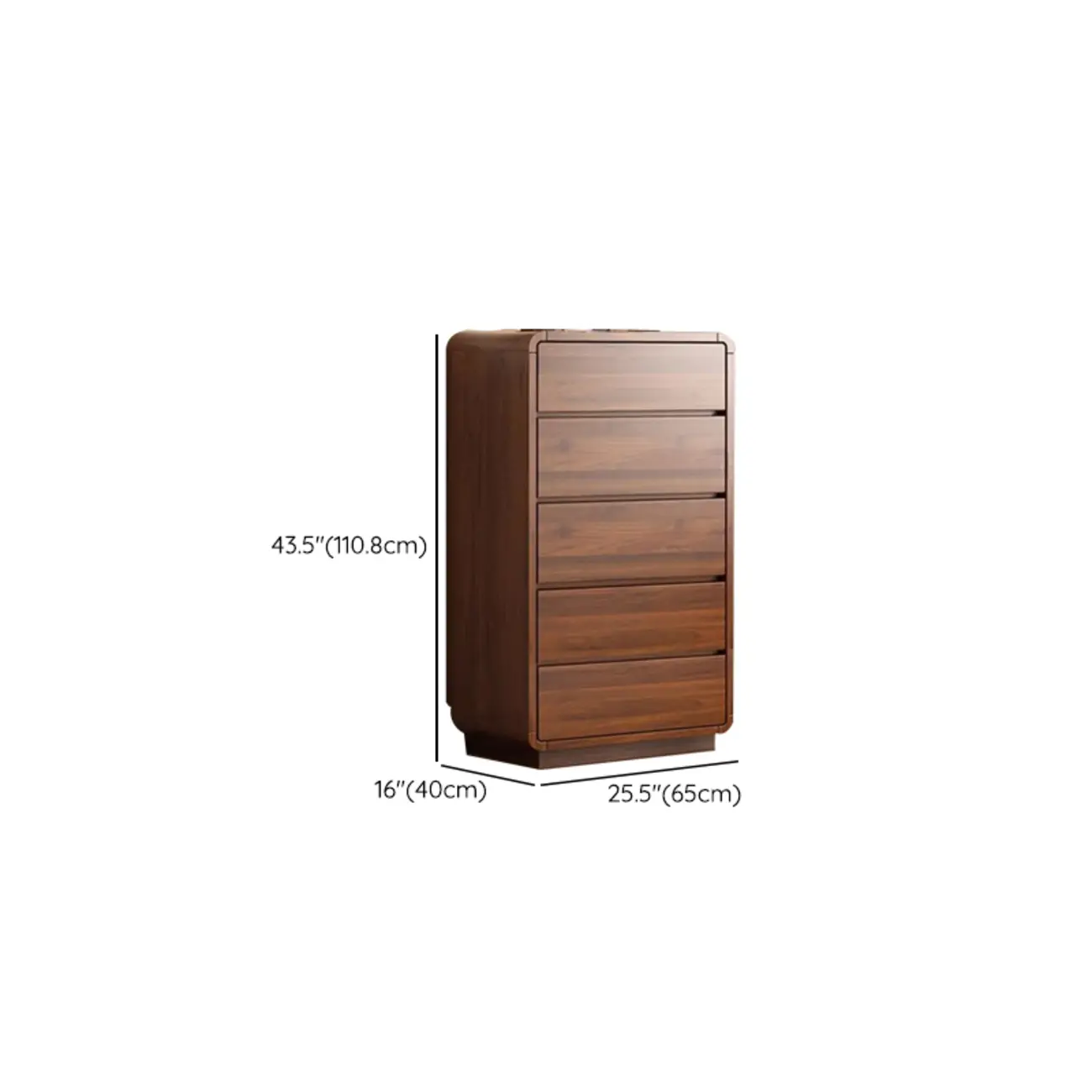 Brown Contemporary Wooden Vertical Bachelor Chest Image - 14 | homeyfad