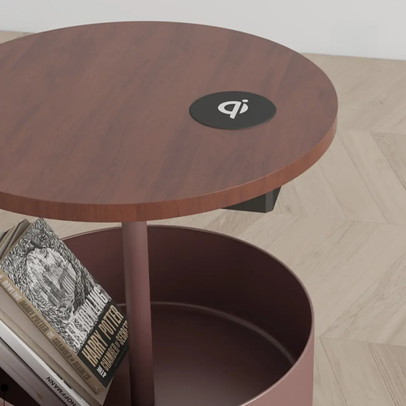 Mid Century Modern Arc Floor Lamp Pumpkin Pleated Shade Image - 9