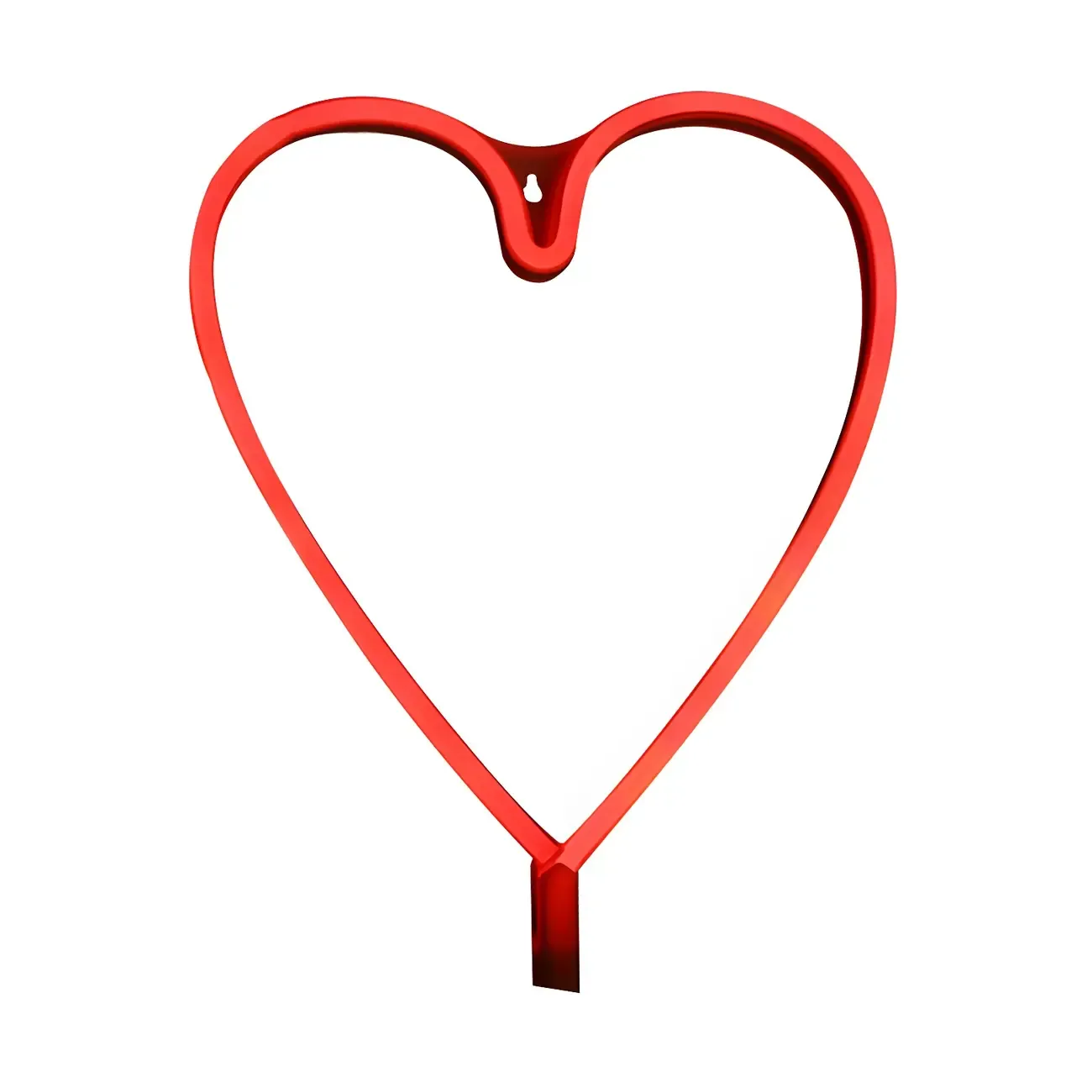 Heart Shape Minimalist Plastic LED Night Light Image - 3