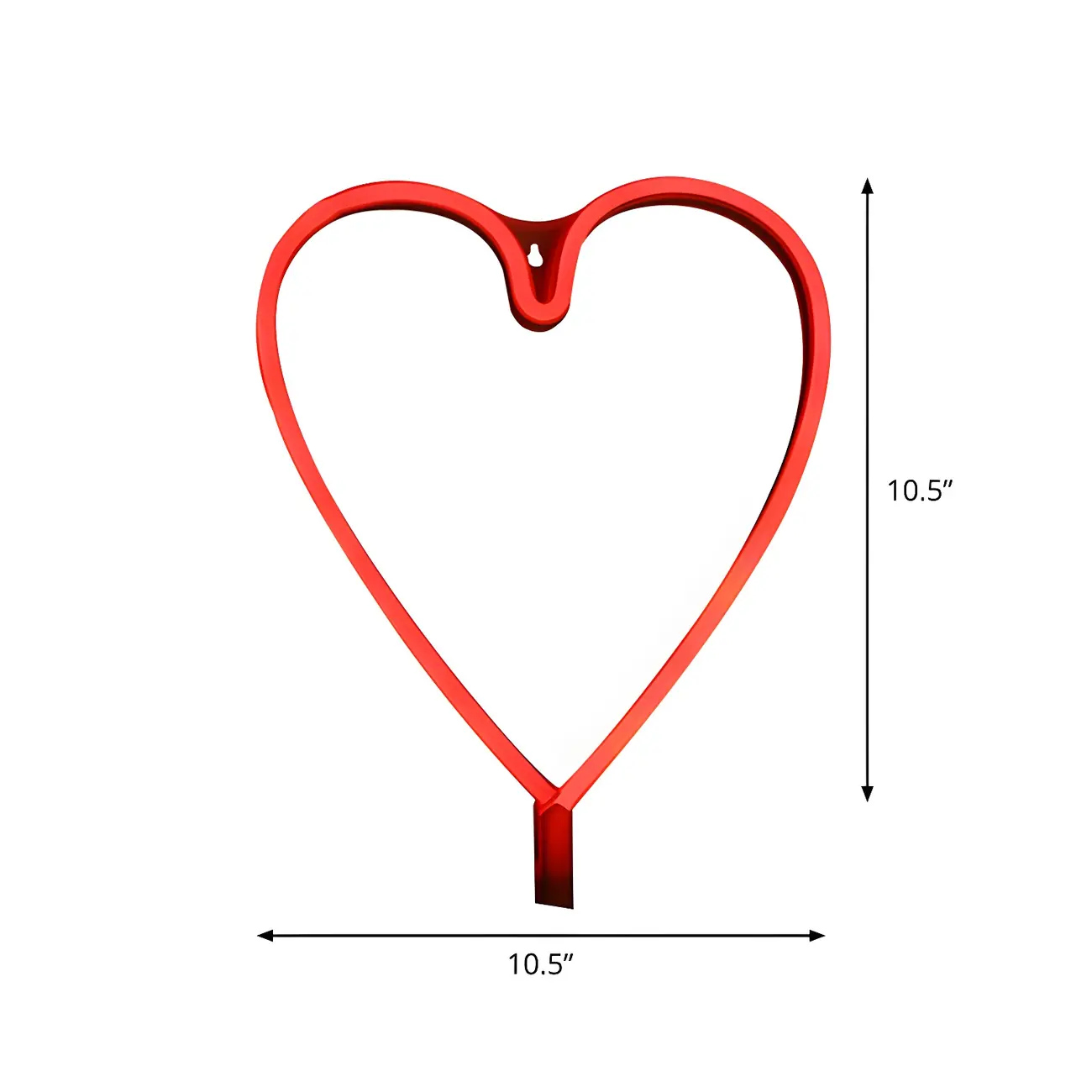 Heart Shape Minimalist Plastic LED Night Light Image - 4 | homeyfad