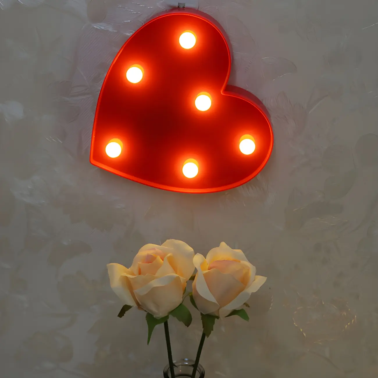 Heart and Arrow LED Plastic Night Light Image - 1 | homeyfad
