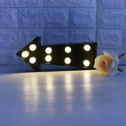 Heart and Arrow LED Plastic Night Light Image - 4