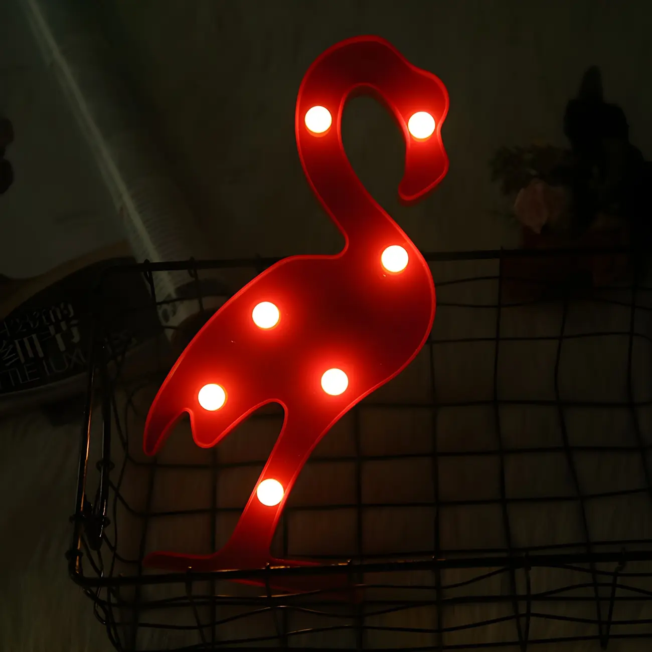 Plastic Flamingo Shape LED Decorative Night Light Image - 2 | homeyfad