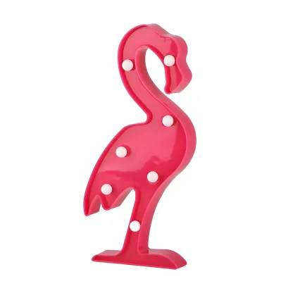 Plastic Flamingo Shape LED Decorative Night Light Image - 3