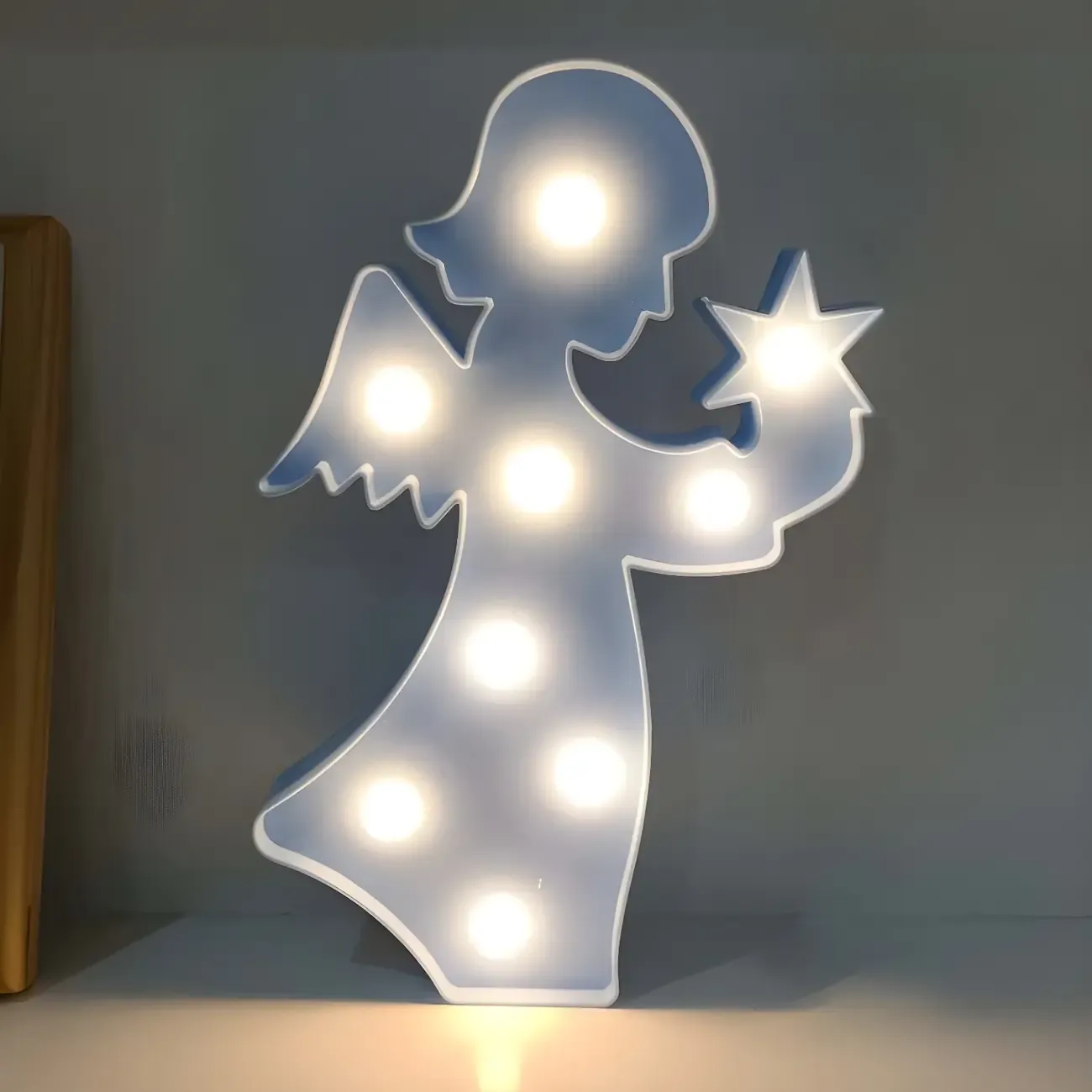 Mini Plastic Cute Shape Battery LED Night Light Image - 3