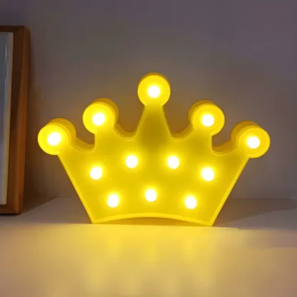 Mini Plastic Cute Shape Battery LED Night Light Image - 4