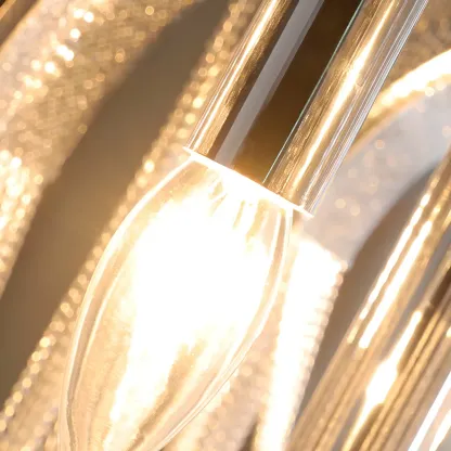 Contemporary Silver Chain Decorative Table Lamp Image - 5