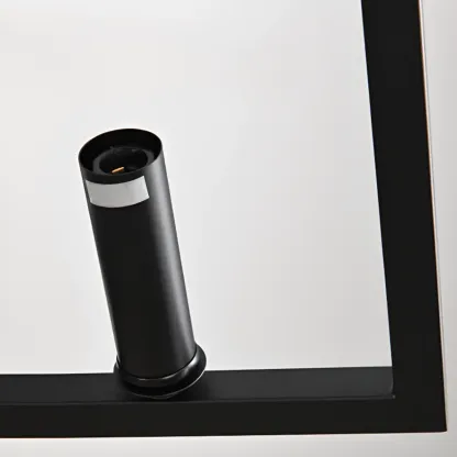 Geometric Industrial Black Candelabra Pendant Light Image - 7