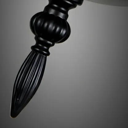 Black Geometric Metal Cage Industrial Pendant Light Image - 8