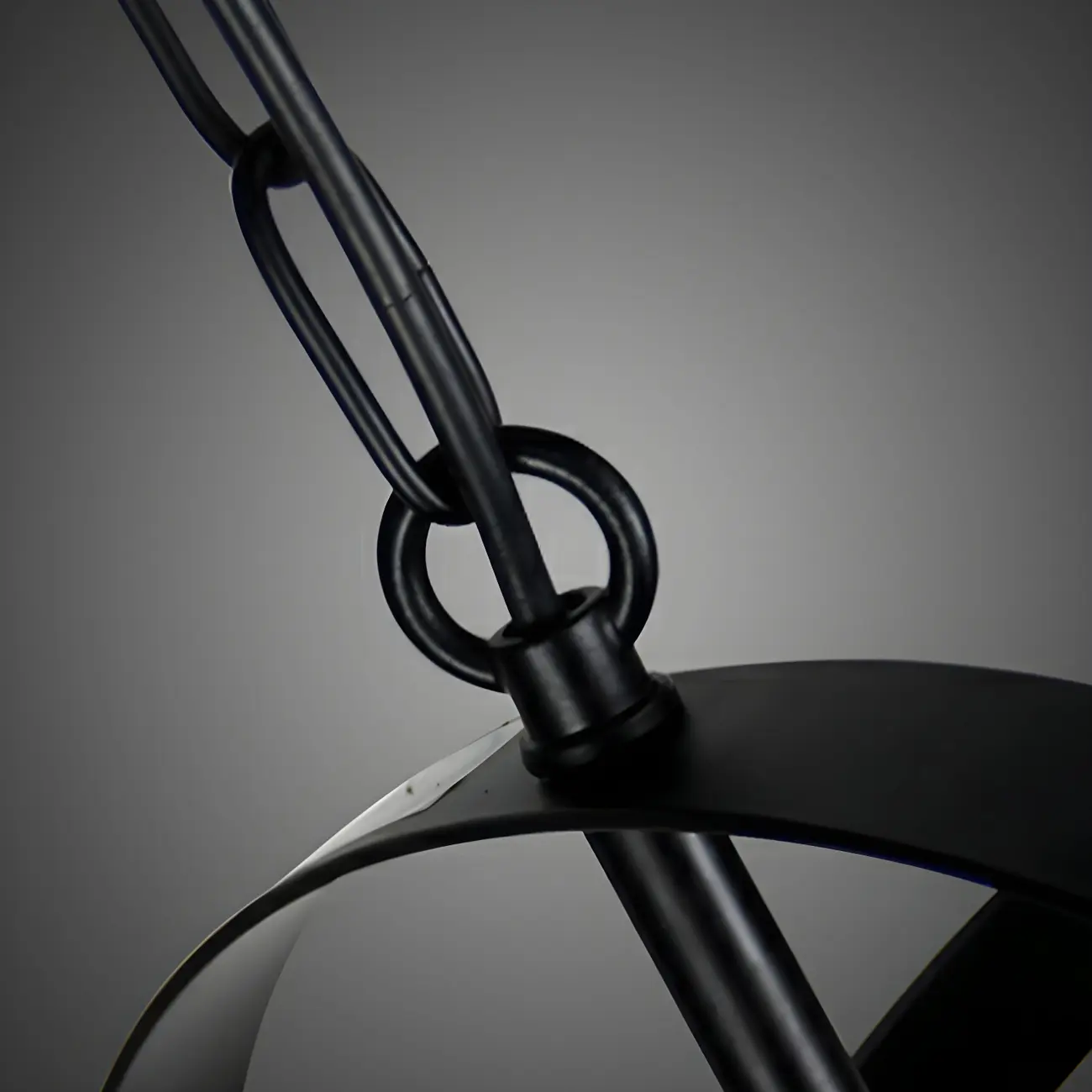 Black Geometric Metal Cage Industrial Pendant Light Image - 9 | homeyfad