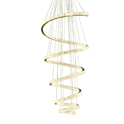Modern Spiral Crystal Chandelier Image - 5