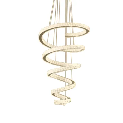 Modern Spiral Crystal Chandelier Image - 9