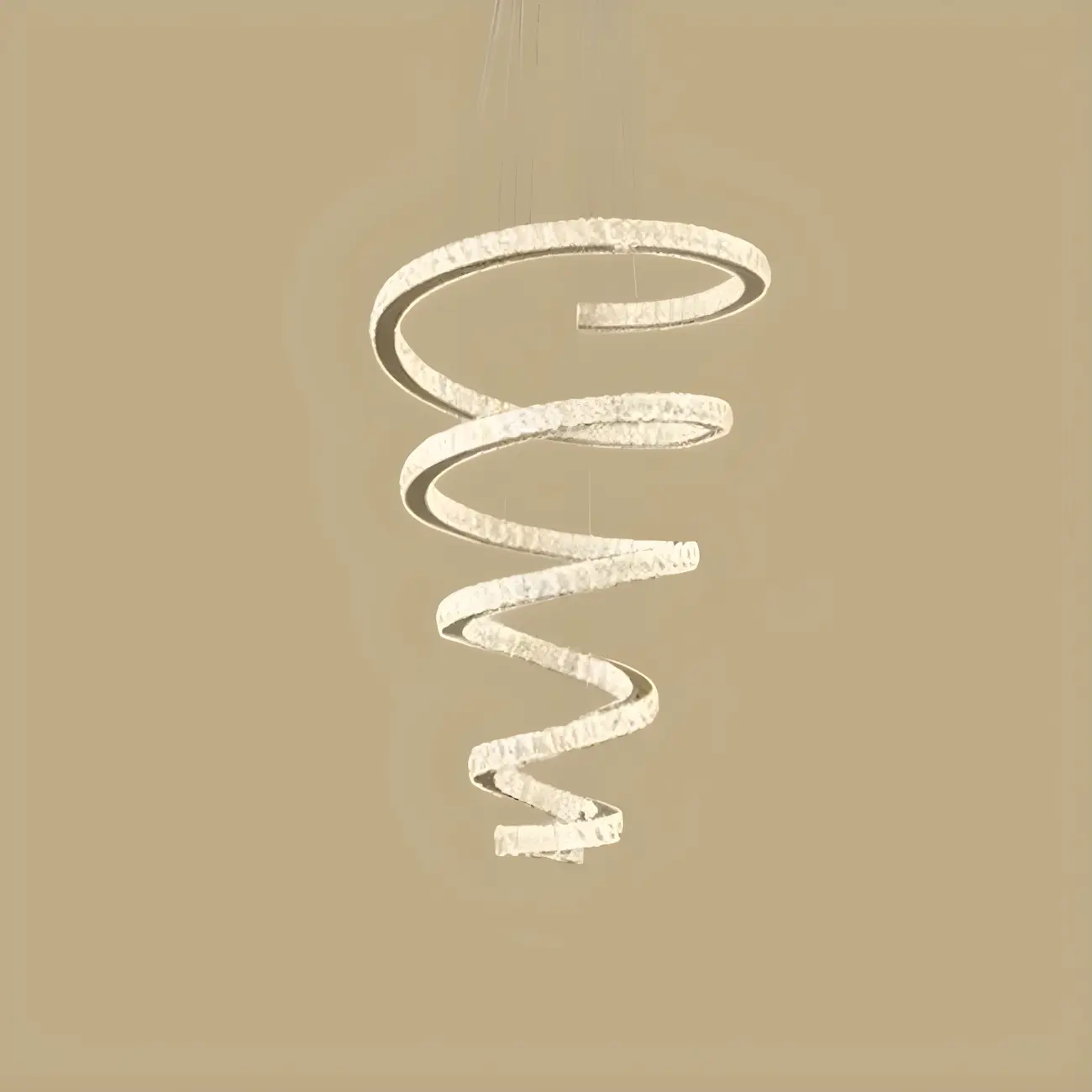 Modern Spiral Crystal Chandelier Image - 10 | homeyfad