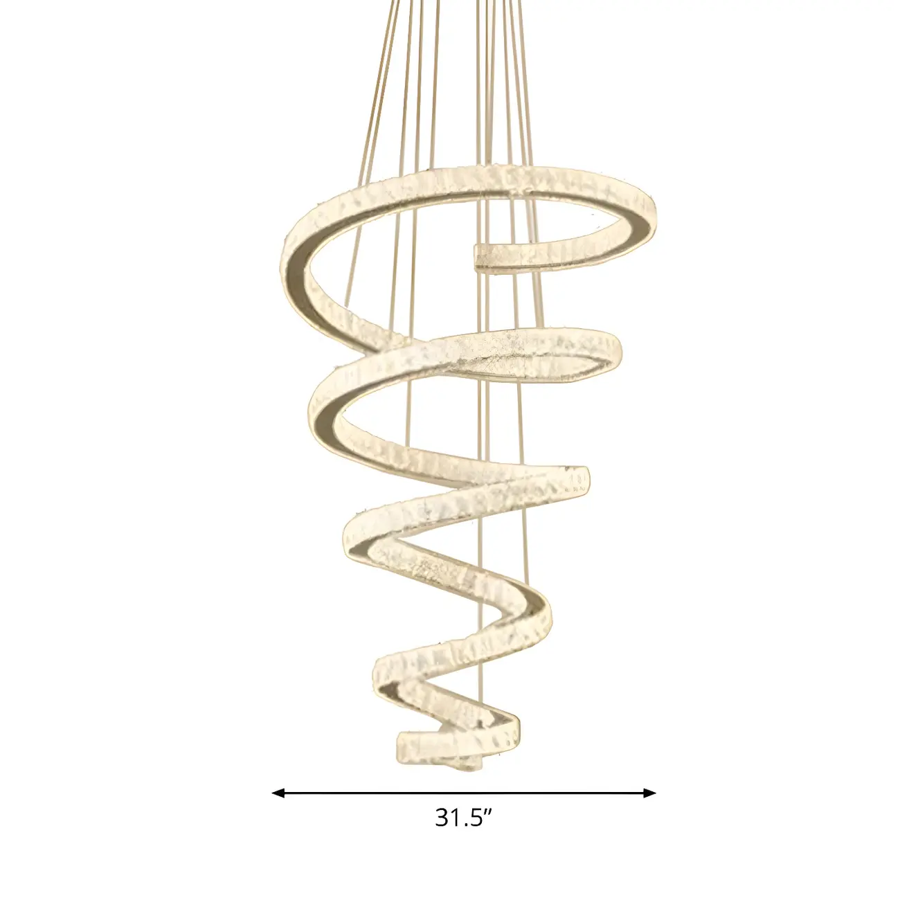 Modern Spiral Crystal Chandelier Image - 11 | homeyfad