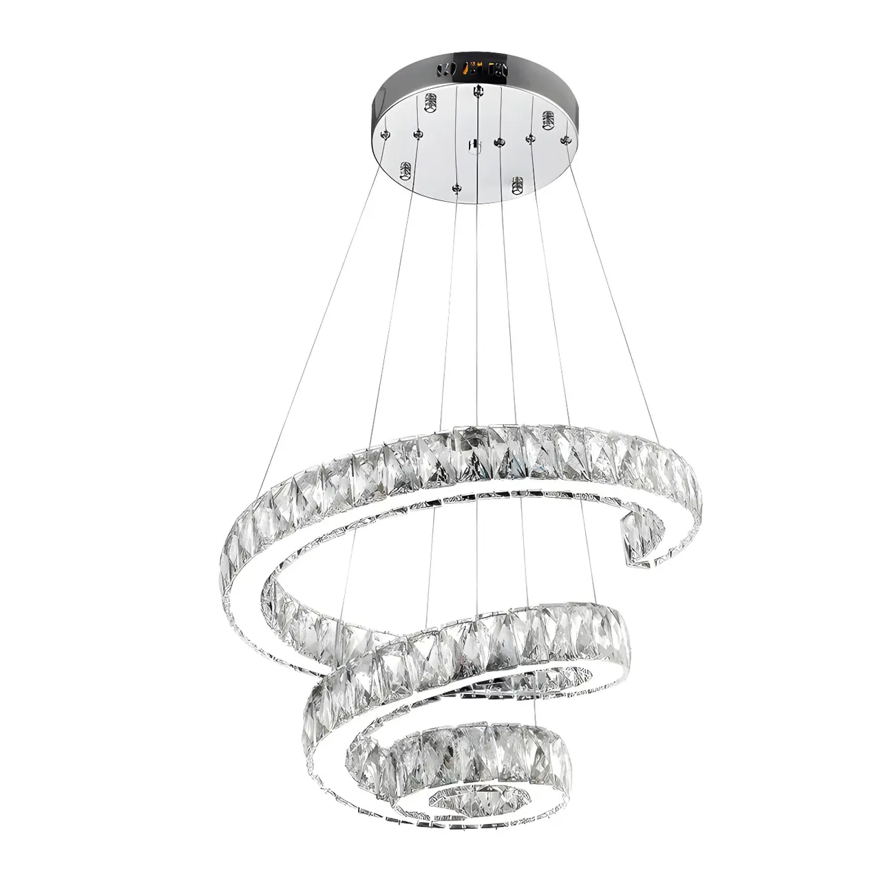 Modern Spiral Crystal Chandelier Image - 13 | homeyfad