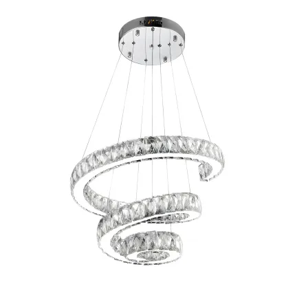 Modern Spiral Crystal Chandelier Image - 13