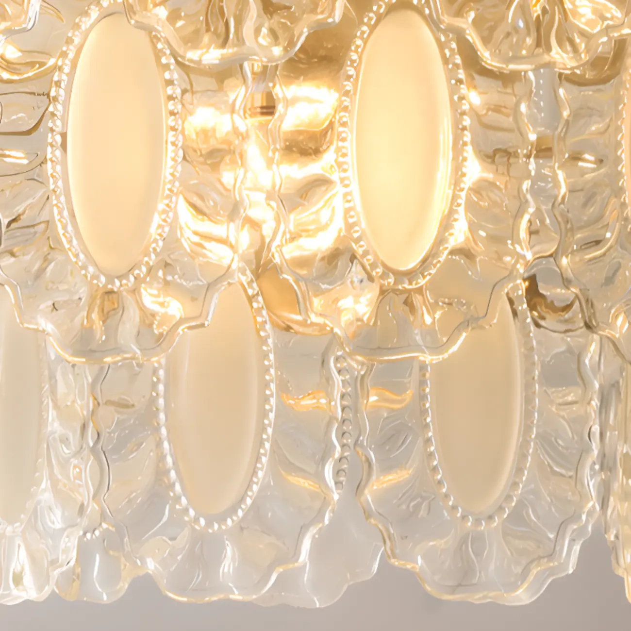 Elegant Gold Linear Crystal Glass Chandelier Multi-tier Image - 4 | homeyfad