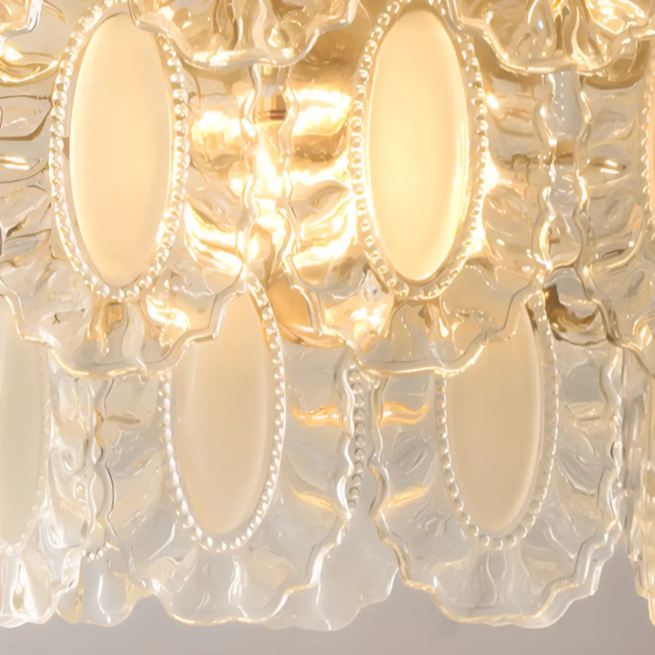 Elegant Gold Linear Crystal Glass Chandelier Multi-tier Image - 4