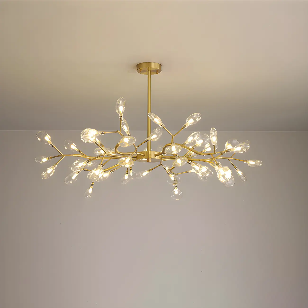 Exquisite Starburst Branches Chandelier in Brass/Gold Image - 1 | homeyfad