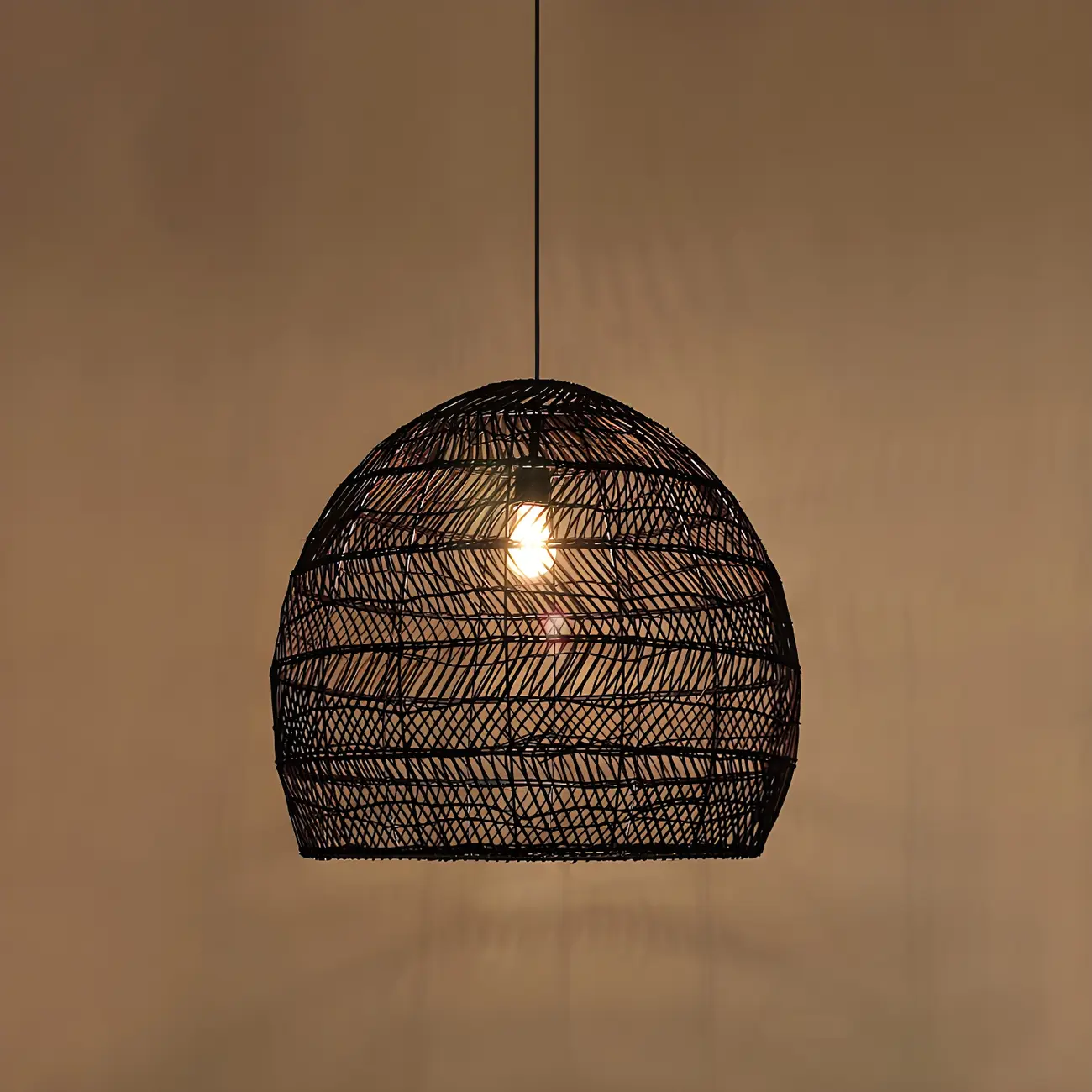 Oriental Rattan Pendant Light Hanging Fixture for Dining Image - 13 | homeyfad