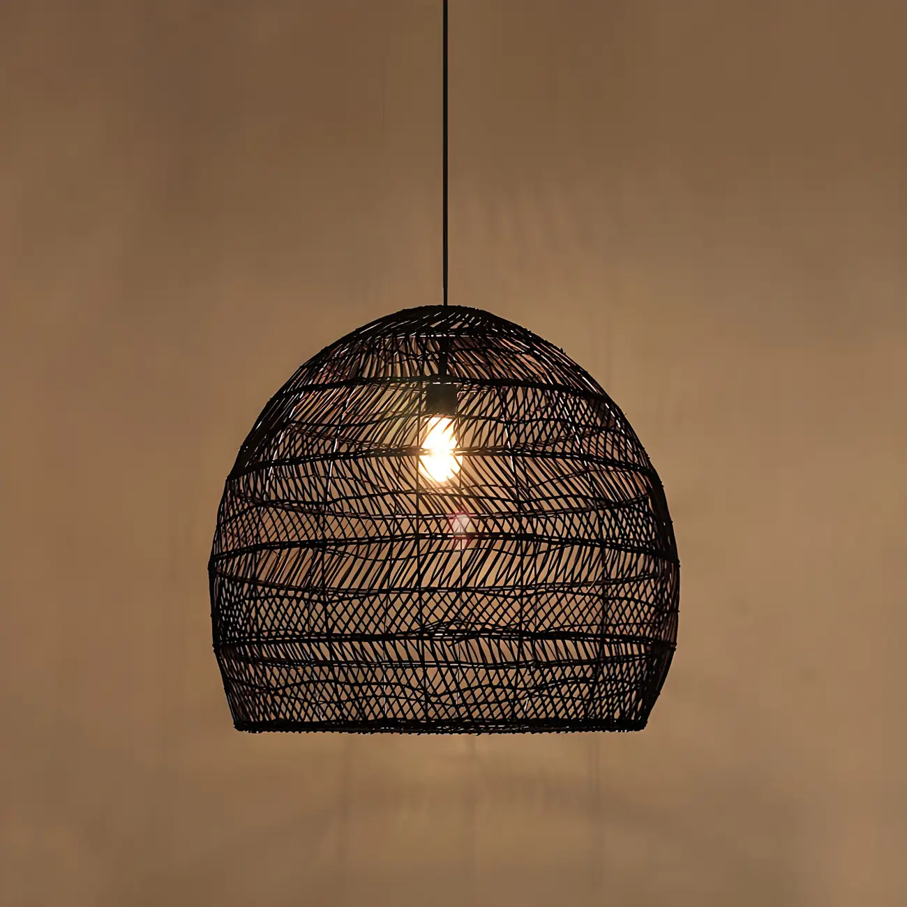 Oriental Rattan Pendant Light Hanging Fixture for Dining Image - 14 | homeyfad
