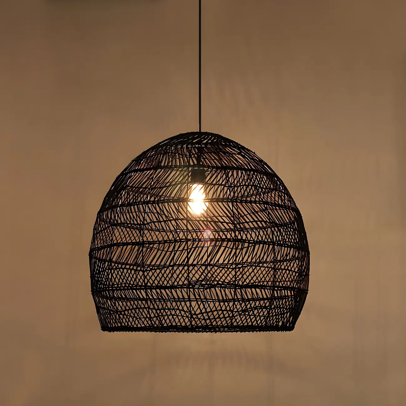 Oriental Rattan Pendant Light Hanging Fixture for Dining Image - 15 | homeyfad