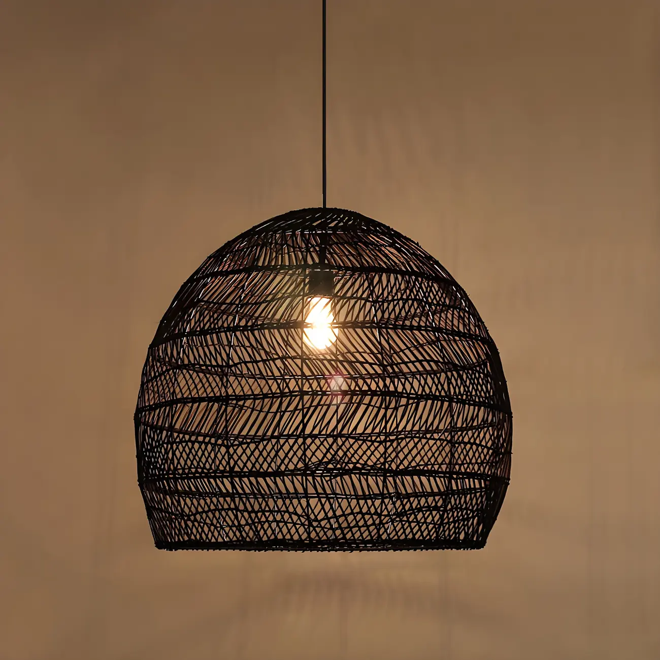 Oriental Rattan Pendant Light Hanging Fixture for Dining Image - 16 | homeyfad