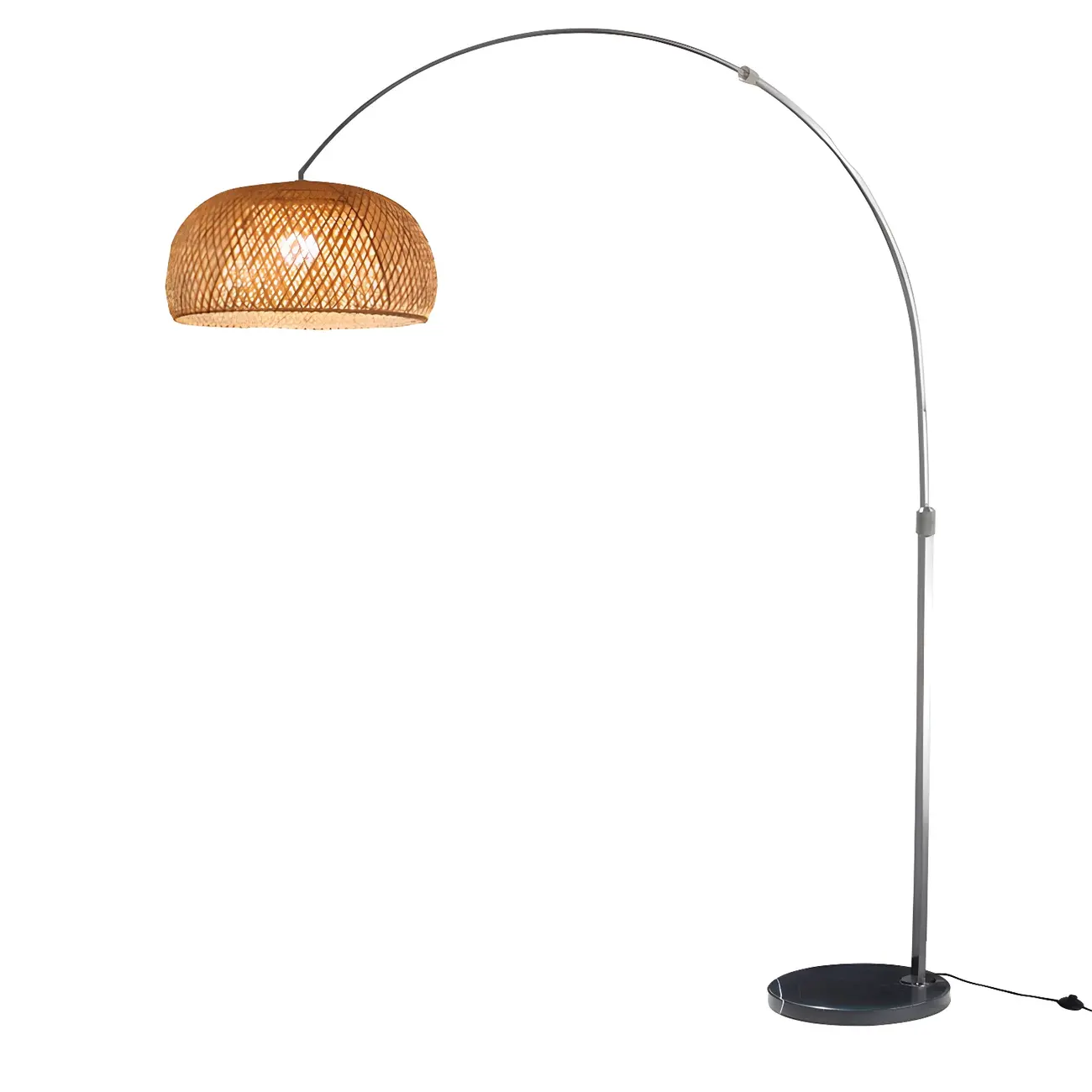 Oriental Bamboo Arc Floor Lamp for Living Spaces Lighting  Image - 9 | homeyfad