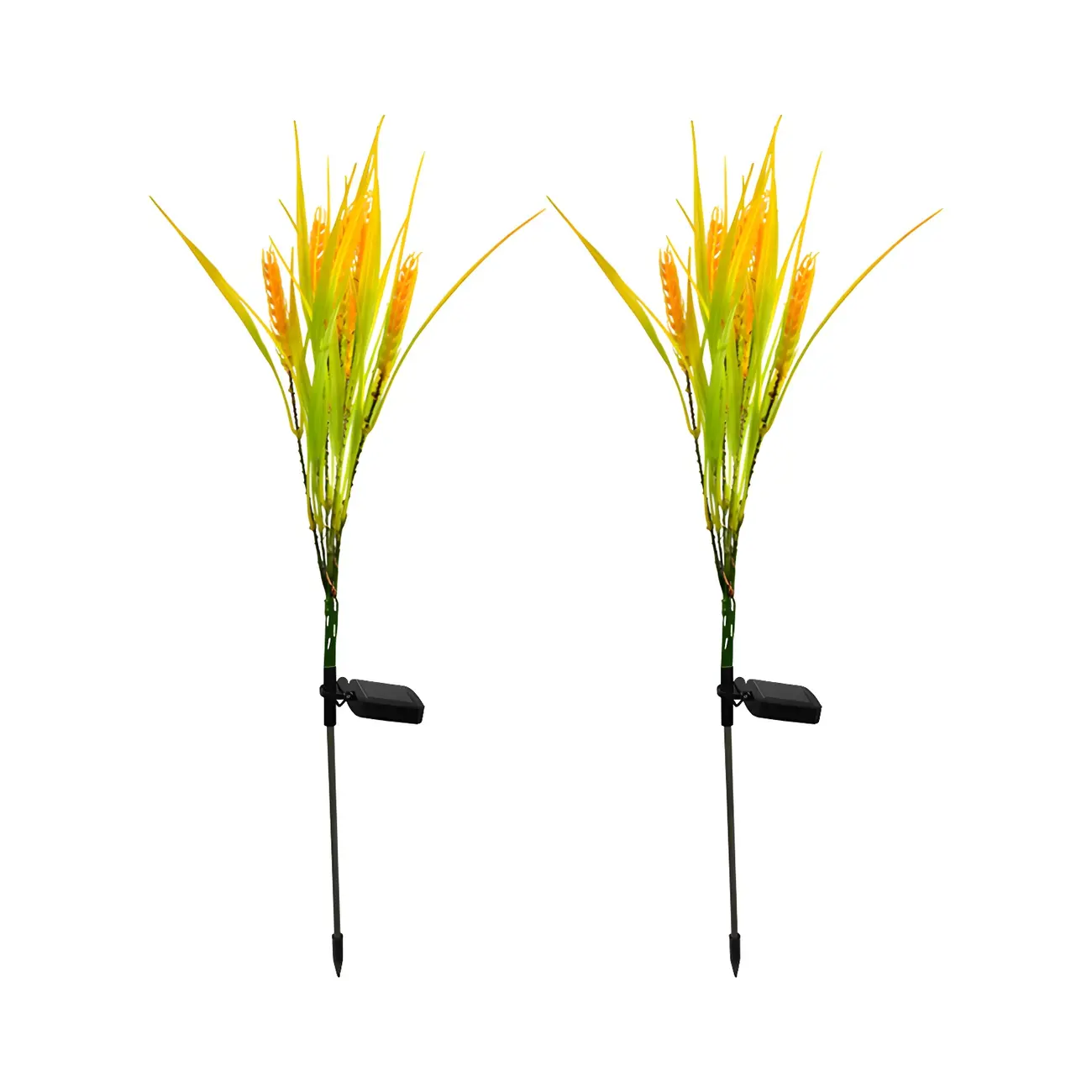 Yellow Wheat LED Solar Landscape Lighting Image - 5 | homeyfad
