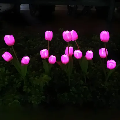Contemporary Tulip Solar Decorative Landscape Lighting Image - 1