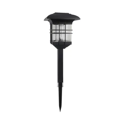 Modern Black Metal Solar Stake Landscape Lighting Image - 5