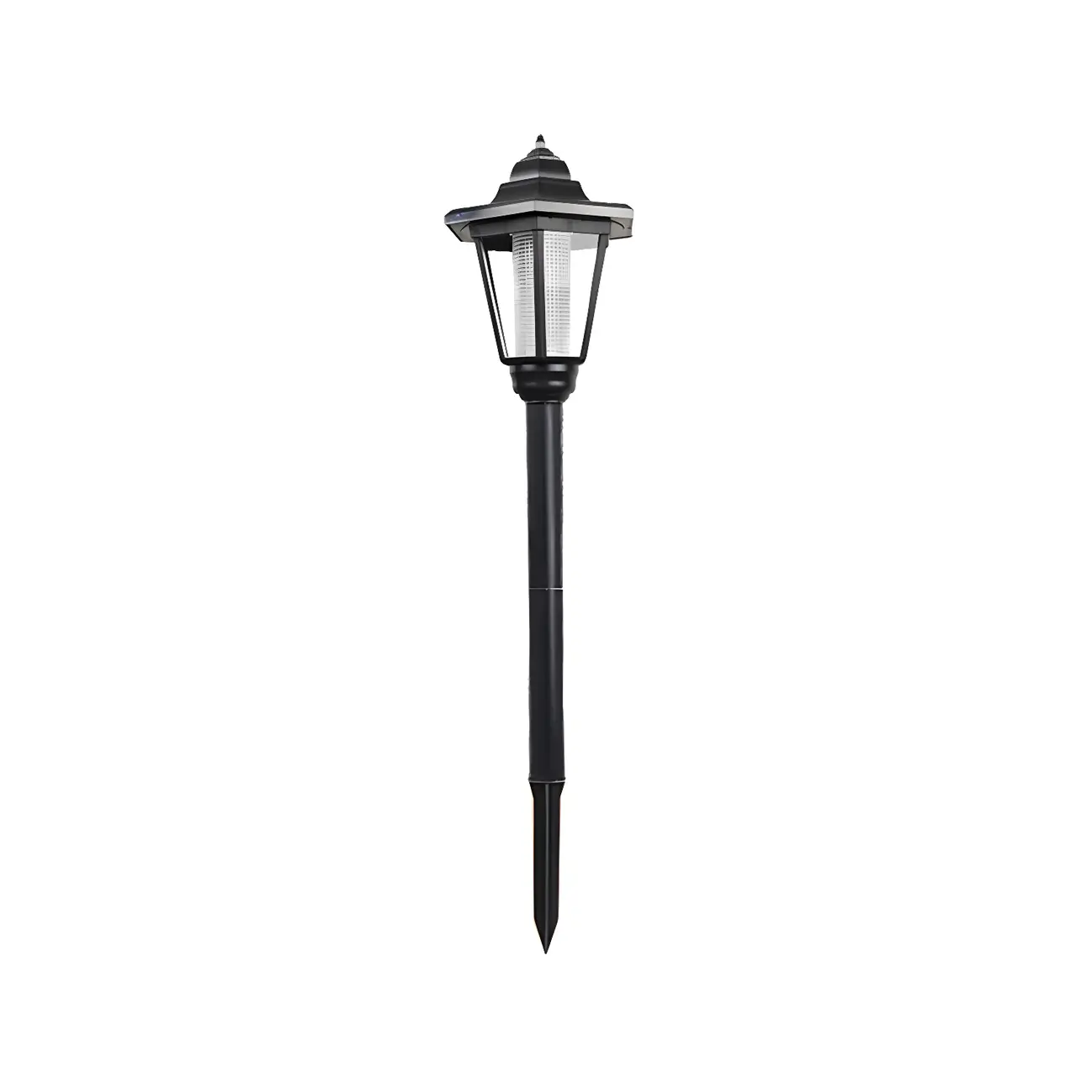  Black Hexagonal Metal Solar Stake Landscape Lighting Image - 4 | homeyfad