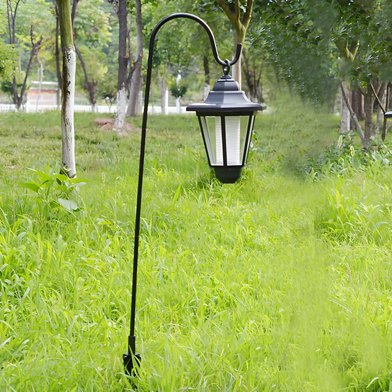 Classic Hanging Solar Lantern Landscape Lighting Image - 1