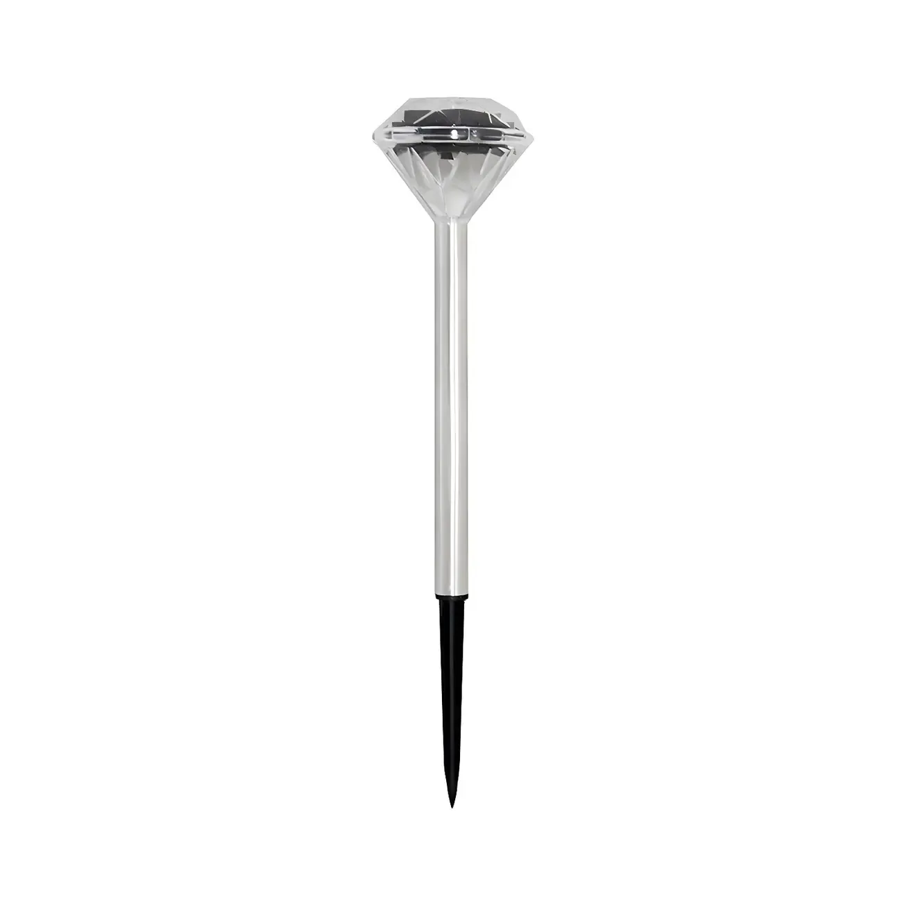 Modern Diamond Shaped Solar Stake Landscape Lighting Image - 5