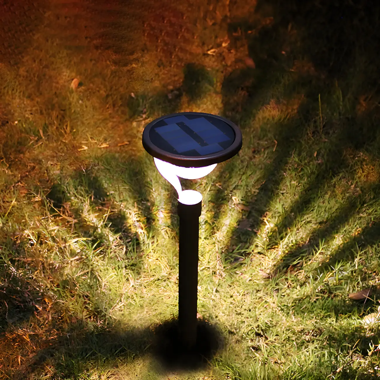 Modern Solar Hemisphere Clear Shade Landscape Lighting Image - 1 | homeyfad
