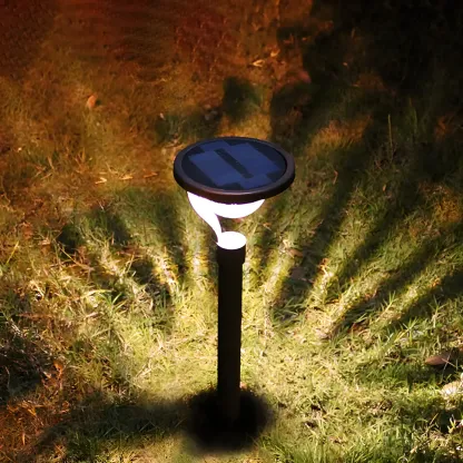Modern Solar Hemisphere Clear Shade Landscape Lighting Image - 1