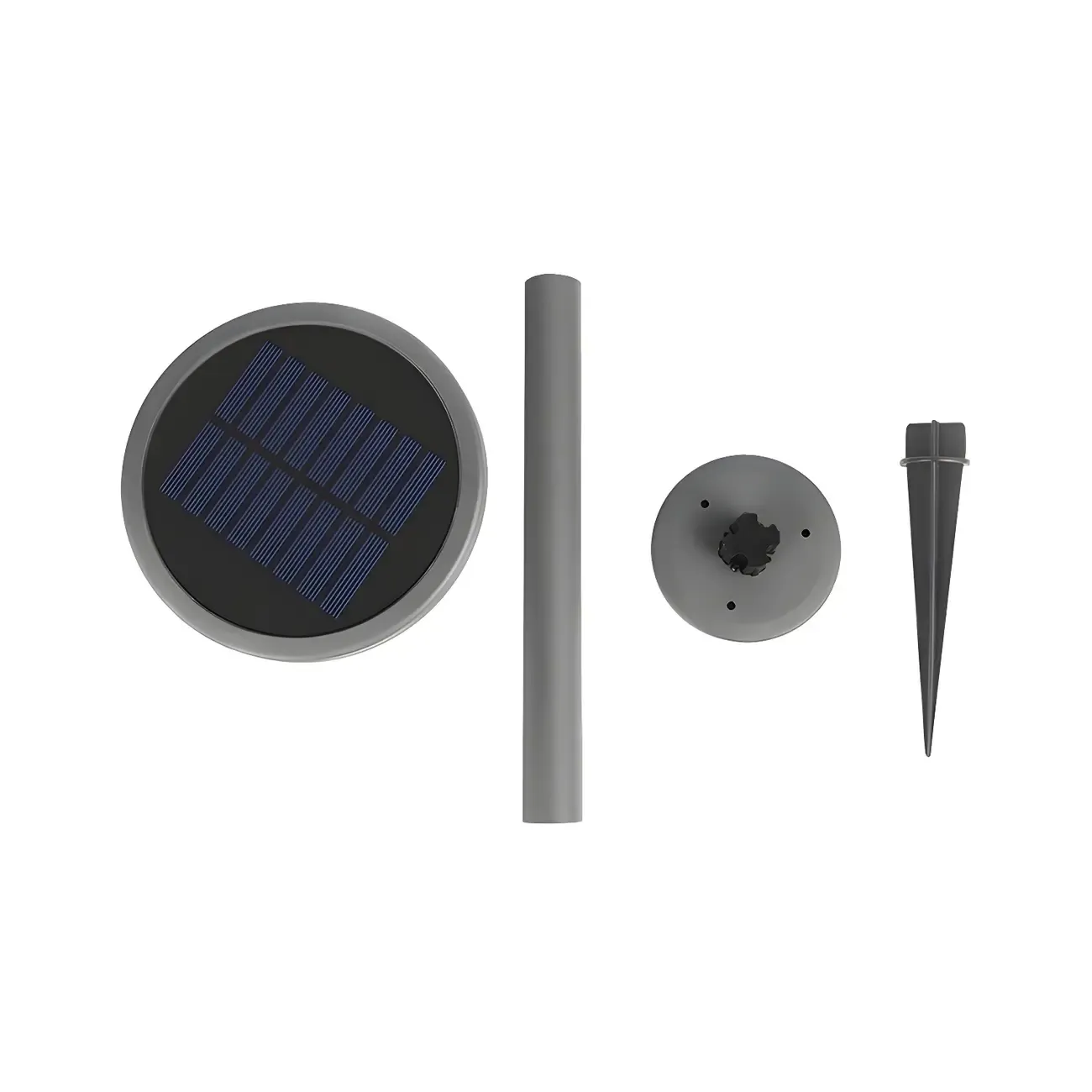 Modern Solar Hemisphere Clear Shade Landscape Lighting Image - 4