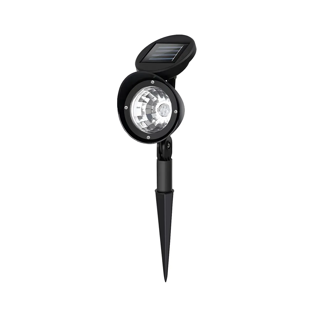 Modern Black Metal Solar Adjustable LED Landscape Lighting Image - 4