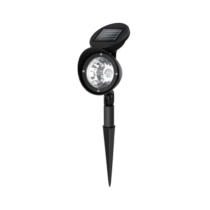Modern Black Metal Solar Adjustable LED Landscape Lighting Image - 4