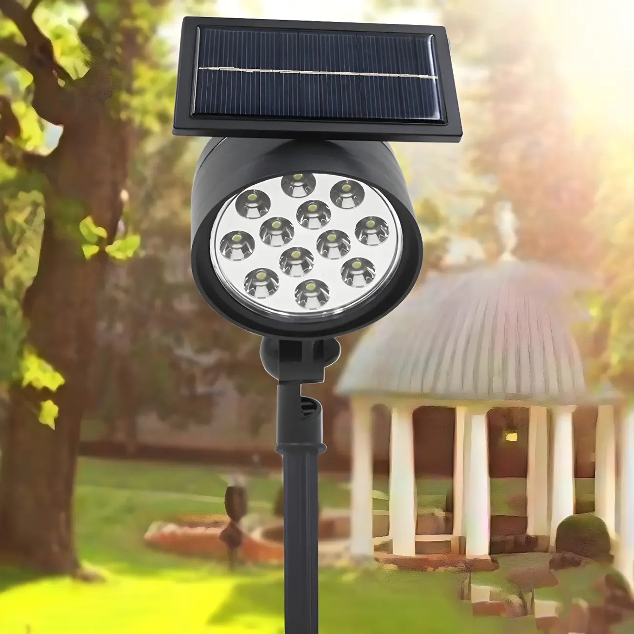 Modern Stake Solar Outdoor Landscape Lighting Image - 1