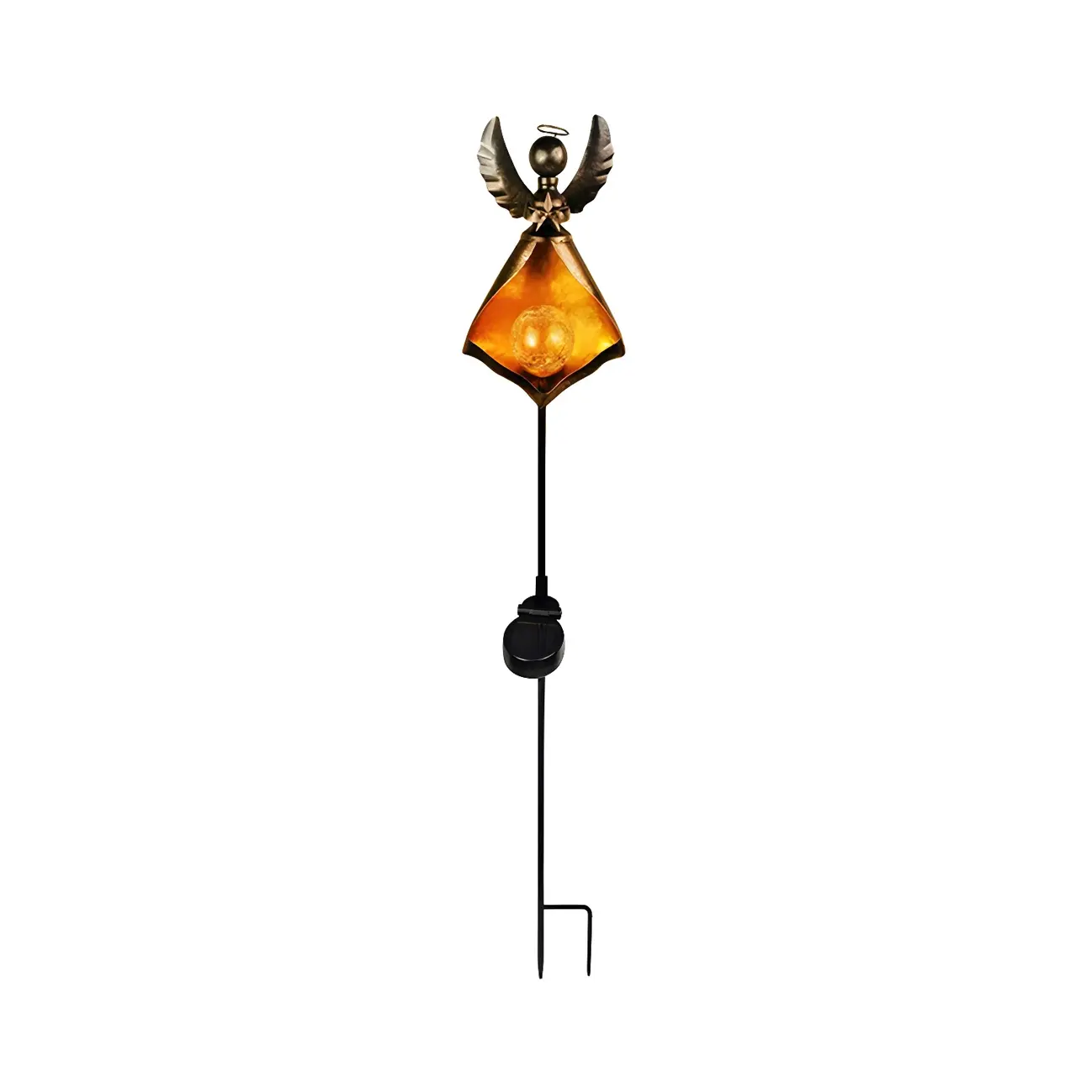 Artistic Black Metal Cut out Solar Landscape Lighting Image - 5 | homeyfad
